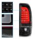 Ford F250 1999-2007 Black LED Tail Lights Tube