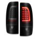 Ford F250 1999-2007 Black Smoked LED Tail Lights Tube