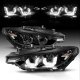 BMW 3 Series F30 Sedan 2012-2015 Black LED Halo HID Projector Headlights