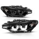 BMW 3 Series F30 Sedan 2012-2015 Black LED Halo HID Projector Headlights