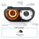 Dodge Challenger 2008-2014 Black Halo Projector Headlights Amber Signals