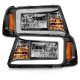 Ford Ranger 2001-2011 Black Headlights LED DRL