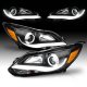 Ford Focus 2012-2014 Black Projector Headlights LED DRL