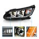 Honda Accord Sedan 2013-2015 Black Projector Headlights LED DRL