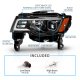 Jeep Grand Cherokee 2017-2019 Black Projector Headlights LED DRL Switchback Signals