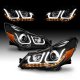 Subaru Outback 2010-2014 Black Projector Headlights LED Halo