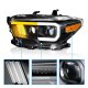 Toyota Tacoma SR 2016-2023 Black Projector Headlights LED DRL Switchback Signals