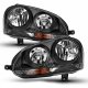 VW Jetta Sedan 2005-2010 Black Headlights