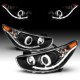 Hyundai Accent 2012-2014 Black Projector Headlights LED Halo