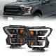 Ford F150 2015-2017 Black Facelift DRL Projector Headlights