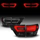 Jeep Grand Cherokee 2011-2013 Black Smoked Tube LED Tail Lights