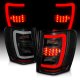 Jeep Grand Cherokee 1999-2004 Black Smoked Tube LED Tail Lights