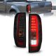 Nissan Frontier 2005-2021 Black Smoked Tube LED Tail Lights