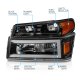 GMC Canyon 2004-2012 Black DRL Headlights