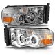 Dodge Ram 2002-2005 Projector Headlights Halo LED