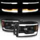 Dodge Ram 3500 2006-2009 Black Projector Headlights Facelift LED DRL Signals