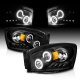 Dodge Ram 3500 2006-2009 Black Projector Headlights LED Halo