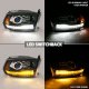 Dodge Ram 3500 2010-2018 Black Projector Headlights LED DRL Switchback Signals