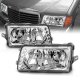 Mercedes Benz S Class Sedan 1981-1991 Euro Headlights Chrome LED