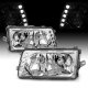 Mercedes Benz S Class Sedan 1981-1991 Euro Headlights Chrome LED