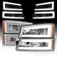 Chevy Silverado 1500HD 2003-2006 Headlights Set LED DRL