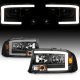 Dodge Durango 1998-2003 Black LED DRL Headlights