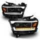 Dodge Ram 1500 2019-2023 Black LED Headlights Upgrade DRL Sequential Signals