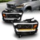 Dodge Ram 1500 2019-2023 Black LED Headlights Upgrade DRL Sequential Signals