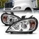 Freightliner Columbia 1996-2004 Clear Projector Headlights LED DRL