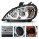 Freightliner Columbia 1996-2004 Clear Projector Headlights LED DRL