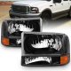 Ford Excursion 2000-2004 Black Headlights Set