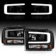 Ford F250 Super Duty 2005-2007 Black LED DRL Projector Headlights