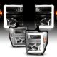 Ford F250 Super Duty 2008-2010 Projector Headlights LED DRL Facelift