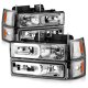 Chevy 2500 Pickup 1994-1998 Headlights Bumper Lights DRL