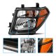 Nissan Frontier 2005-2008 Black Headlights