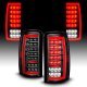 GMC Yukon Denali 2001-2006 Black Full LED Tail Lights Tube