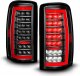 GMC Yukon XL Denali 2001-2006 Black Full LED Tail Lights Tube