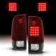 Ford F550 Super Duty 1999-2007 Tinted LED Tail Lights