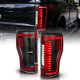 Ford F350 Super Duty 2017-2019 Black Full LED Tail Lights