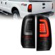 Ford F250 Super Duty 2008-2016 Black Smoked Tube LED Tail Lights