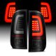 Ford F550 Super Duty 2008-2016 Black Smoked Tube LED Tail Lights