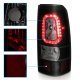 GMC Sierra 2500 1999-2004 Black Smoked Halo LED Tail Lights