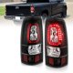 Chevy Silverado 2500 1999-2002 Black Halo LED Tail Lights