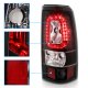 GMC Sierra 2500HD 2001-2006 Black Halo LED Tail Lights