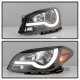 Chevy Malibu 2008-2012 Black Headlights LED DRL