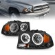 Dodge Durango 1998-2003  Halo Headlights Black LED