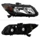 Honda Civic 2012-2015 Black Headlights