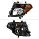 Nissan Frontier 2005-2008 Black Euro Headlights