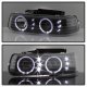 Chevy Tahoe 2000-2006 Black LED Halo Projector Headlights Bumper Lights