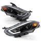 Dodge Dart 2013-2016 Black Projector Headlights LED DRL